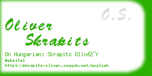 oliver skrapits business card